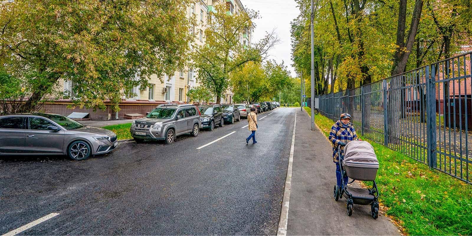 В САО Москвы обновили внутриквартальный проезд между улицами Зорге и Куусинена