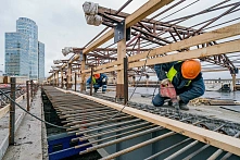 В Москве завершили капитальный ремонт Краснопресненского путепровода