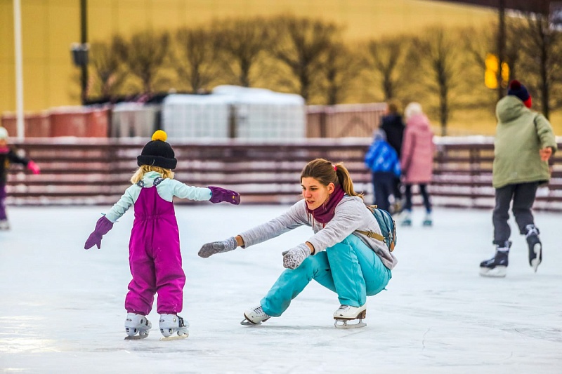 Зимой в Москве будут работать более 1,3 тыс. катков