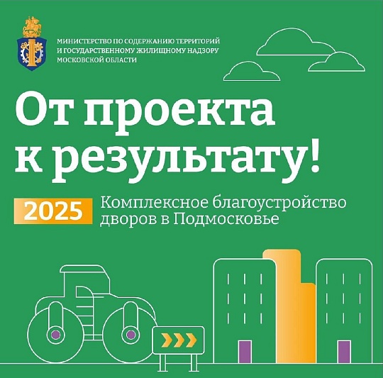 564 двора Подмосковья преобразятся в 2025 году: стартует программа благоустройства