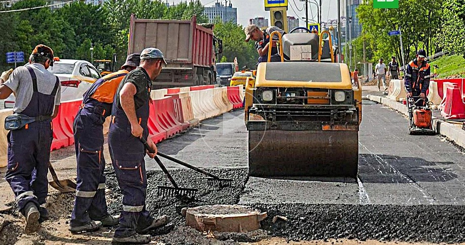 В Олимпийской деревне на западе Москвы начали комплексный ремонт дорог