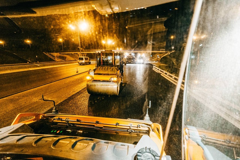 В Москве завершён ремонт дорожного покрытия на Третьем транспортном кольце