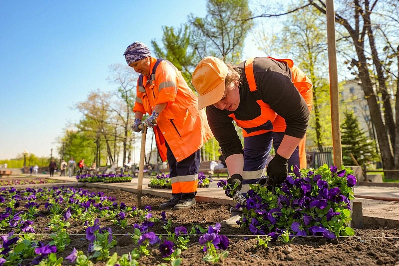 Цветники Москвы подготовили к весенне-летнему сезону