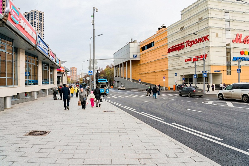 На севере Москвы благоустроили территорию у пересадочного узла «Речной вокзал»