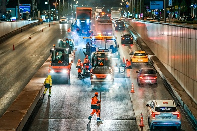 В Москве стартовали масштабные работы по замене асфальта на Садовом кольце
