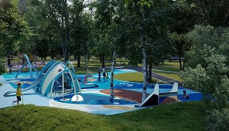 В Левобережном районе столицы благоустроят сквер у культурного центра «Нева»