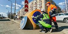 В Москве за полгода обновили почти полтысячи демпферных барьеров на дорогах