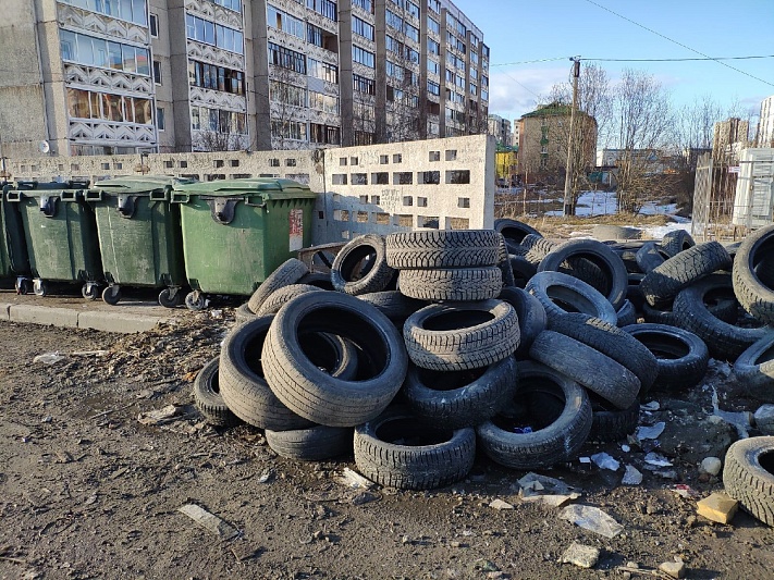 В Петрозаводске изменился адрес приёма старых автомобильных покрышек