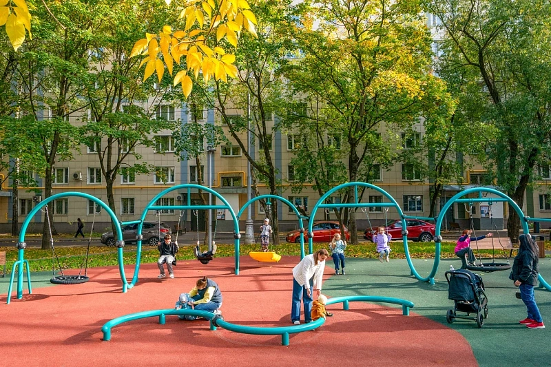 В районе Вешняки Москвы благоустроили два крупных квартала